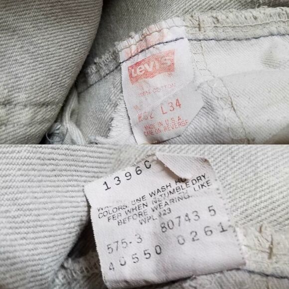 RARE Vintage 80s Levi's 550 Gray Acid Wash Grunge High Waisted Mom Jeans - Picture 15 of 16